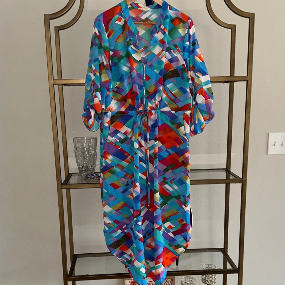 Loralette Multicolor Geometric Dress